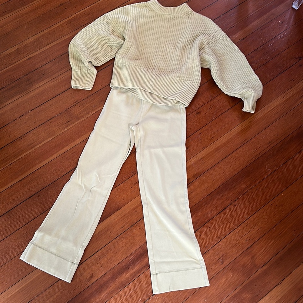 Everlane coordinated sweater (Medium) and lounge pant (XSmall)
